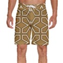 Gold Pattern Texture, Seamless Texture Men s Beach Shorts View1