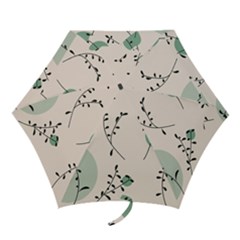 Plants Pattern Design Branches Branch Leaves Botanical Boho Bohemian Texture Drawing Circles Nature Mini Folding Umbrellas