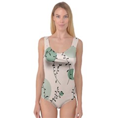 Plants Pattern Design Branches Branch Leaves Botanical Boho Bohemian Texture Drawing Circles Nature Princess Tank Leotard 