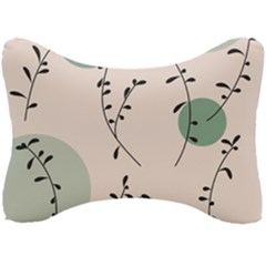 Plants Pattern Design Branches Branch Leaves Botanical Boho Bohemian Texture Drawing Circles Nature Seat Head Rest Cushion