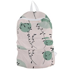 Plants Pattern Design Branches Branch Leaves Botanical Boho Bohemian Texture Drawing Circles Nature Foldable Lightweight Backpack