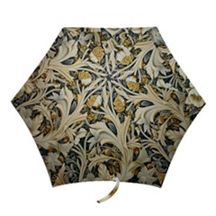 Flower Floral Pattern Floral Digital Spring Flora Botanical Blossom Bloom Vintage Mini Folding Umbrellas