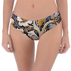 Flower Floral Pattern Floral Digital Spring Flora Botanical Blossom Bloom Vintage Reversible Classic Bikini Bottoms