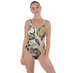 Flower Floral Pattern Floral Digital Spring Flora Botanical Blossom Bloom Vintage Bring Sexy Back Swimsuit