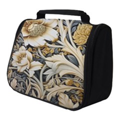 Flower Floral Pattern Floral Digital Spring Flora Botanical Blossom Bloom Vintage Full Print Travel Pouch (small)