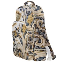 Flower Floral Pattern Floral Digital Spring Flora Botanical Blossom Bloom Vintage Double Compartment Backpack