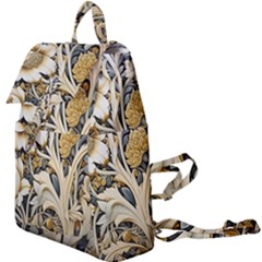 Flower Floral Pattern Floral Digital Spring Flora Botanical Blossom Bloom Vintage Buckle Everyday Backpack by Maspions