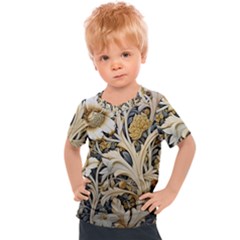 Flower Floral Pattern Floral Digital Spring Flora Botanical Blossom Bloom Vintage Kids  Sports T-shirt