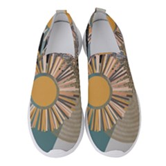 Boho Background Leaves Botanical Ornamental Pattern Seamless Decorative Design Wallpaper Nature Draw Women s Slip On Sneakers