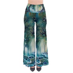 Trees Forest Mystical Forest Background Landscape Nature So Vintage Palazzo Pants