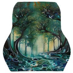 Trees Forest Mystical Forest Background Landscape Nature Car Seat Back Cushion  by Maspions