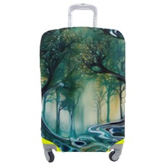 Trees Forest Mystical Forest Background Landscape Nature Luggage Cover (medium)