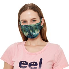 Trees Forest Mystical Forest Background Landscape Nature Crease Cloth Face Mask (adult)