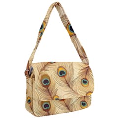 Vintage Peacock Feather Peacock Feather Pattern Background Nature Bird Nature Courier Bag