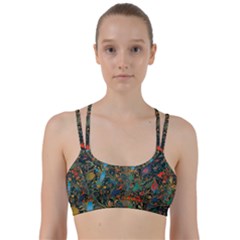 Flowers Trees Forest Mystical Forest Nature Background Landscape Line Them Up Sports Bra