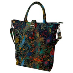 Flowers Trees Forest Mystical Forest Nature Background Landscape Buckle Top Tote Bag