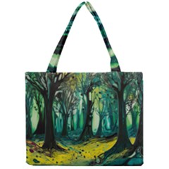 Trees Forest Mystical Forest Nature Junk Journal Landscape Nature Mini Tote Bag