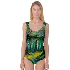 Trees Forest Mystical Forest Nature Junk Journal Landscape Nature Princess Tank Leotard 