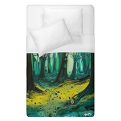 Trees Forest Mystical Forest Nature Junk Journal Landscape Nature Duvet Cover (single Size)