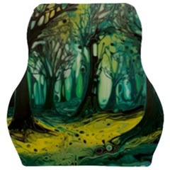 Trees Forest Mystical Forest Nature Junk Journal Landscape Nature Car Seat Velour Cushion  by Maspions