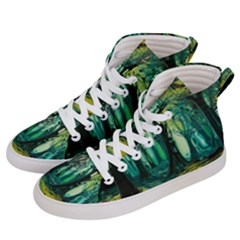 Trees Forest Mystical Forest Nature Junk Journal Landscape Nature Women s Hi-top Skate Sneakers