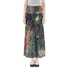 Trees Forest Mystical Forest Nature Junk Journal Landscape Full Length Maxi Skirt