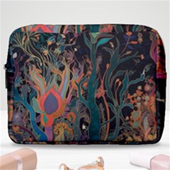 Trees Forest Mystical Forest Nature Junk Journal Landscape Make Up Pouch (large)