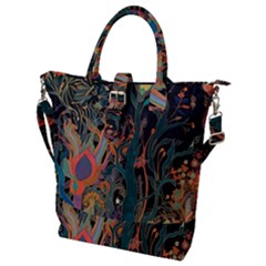 Trees Forest Mystical Forest Nature Junk Journal Landscape Buckle Top Tote Bag