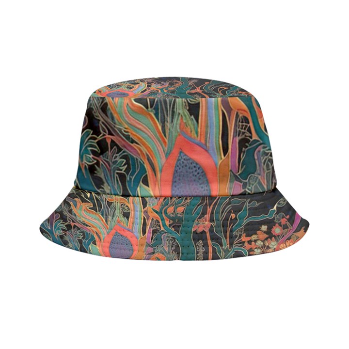 Trees Forest Mystical Forest Nature Junk Journal Landscape Inside Out Bucket Hat