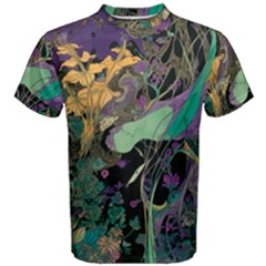 Flowers Trees Forest Mystical Forest Nature Men s Cotton T-shirt