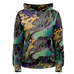 Flowers Trees Forest Mystical Forest Nature Women s Pullover Hoodie