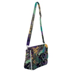 Flowers Trees Forest Mystical Forest Nature Shoulder Bag With Back Zipper