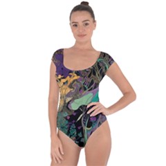 Flowers Trees Forest Mystical Forest Nature Short Sleeve Leotard 