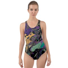 Flowers Trees Forest Mystical Forest Nature Cut-out Back One Piece Swimsuit