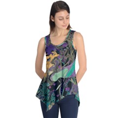 Flowers Trees Forest Mystical Forest Nature Sleeveless Tunic