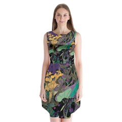 Flowers Trees Forest Mystical Forest Nature Sleeveless Chiffon Dress  