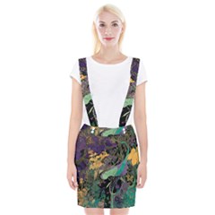 Flowers Trees Forest Mystical Forest Nature Braces Suspender Skirt by Maspions