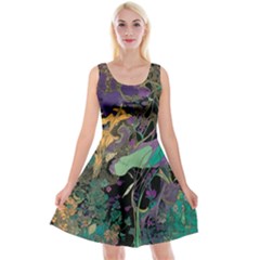 Flowers Trees Forest Mystical Forest Nature Reversible Velvet Sleeveless Dress