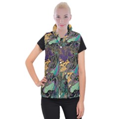 Flowers Trees Forest Mystical Forest Nature Women s Button Up Vest