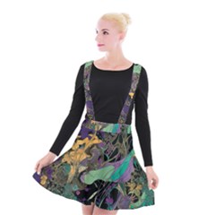 Flowers Trees Forest Mystical Forest Nature Suspender Skater Skirt