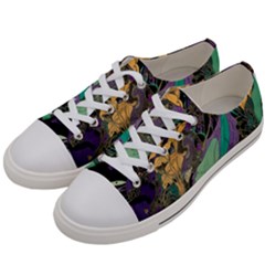 Flowers Trees Forest Mystical Forest Nature Women s Low Top Canvas Sneakers