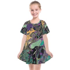 Flowers Trees Forest Mystical Forest Nature Kids  Smock Dress