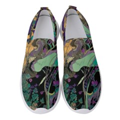 Flowers Trees Forest Mystical Forest Nature Women s Slip On Sneakers