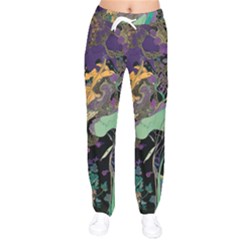 Flowers Trees Forest Mystical Forest Nature Women Velvet Drawstring Pants