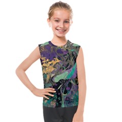 Flowers Trees Forest Mystical Forest Nature Kids  Mesh Tank Top