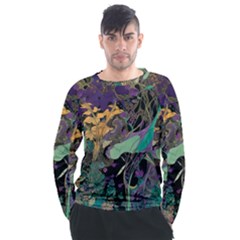 Flowers Trees Forest Mystical Forest Nature Men s Long Sleeve Raglan T-shirt