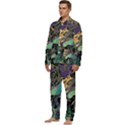 Flowers Trees Forest Mystical Forest Nature Men s Long Sleeve Velvet Pocket Pajamas Set View3