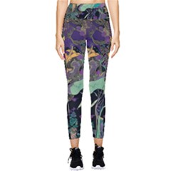 Flowers Trees Forest Mystical Forest Nature Pocket Leggings 