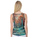 Trees Tree Forest Mystical Forest Nature Junk Journal Scrapbooking Landscape Nature Women s Basketball Tank Top View2