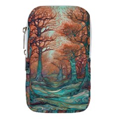 Trees Tree Forest Mystical Forest Nature Junk Journal Scrapbooking Landscape Nature Waist Pouch (large) by Maspions